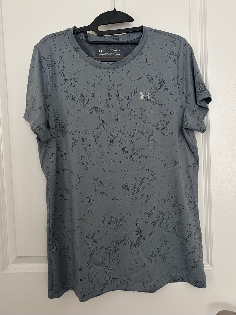 Under Armour Women's Slate Gray Short-Sleeve Performance Tee, size large